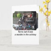 carte de plaisanterie mécanique automobile (Fleur jaune)