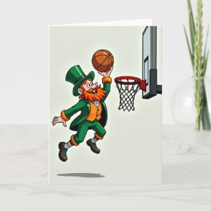 Carte de plaisir de dunk shot de lutin
