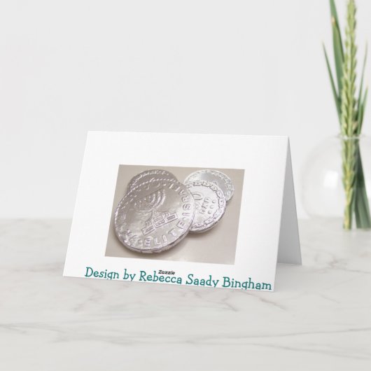 Carte de plaisir de Hanoukka Gelty (Dos)