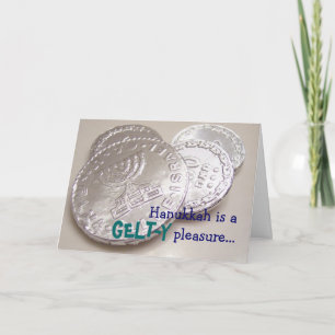 Carte de plaisir de Hanoukka Gelty