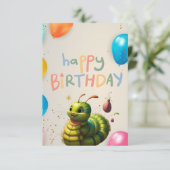 Carte de plaisir pour l'anniversaire de la Caterpi (Debout devant)