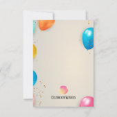 Carte de plaisir pour l'anniversaire de la Caterpi (Dos)