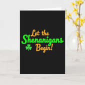 Carte de plaisir « Que les Shenanigans commencent (Fleur jaune)