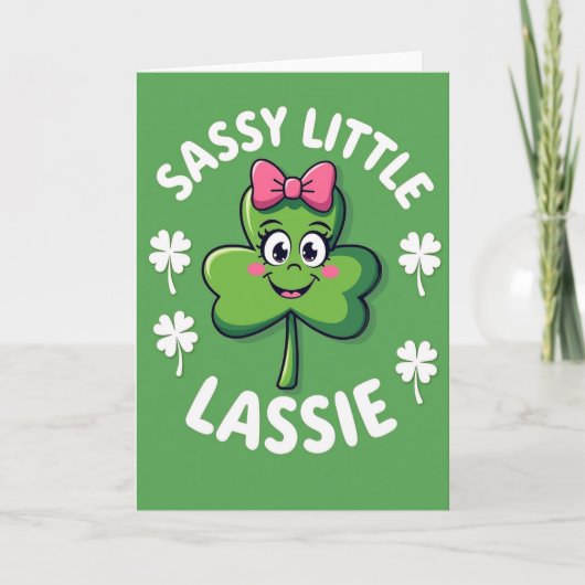 Carte de plaisir Sassy Lassie Clover (Devant)