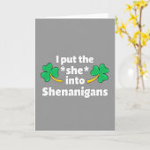 Carte de plaisir She Into Shenanigans (Fleur jaune)