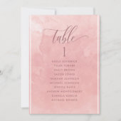 Carte de plan d'assise en aquarelle avec nom d'inv (Devant)