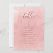 Carte de plan d'assise en aquarelle avec nom d'inv (Dos)