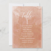 Carte de plan d'assise en terre cuite Nom du clien (Devant)