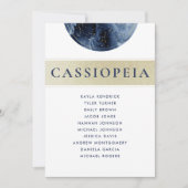 Carte de plan de siège bleu bleu céleste pour l'or (Devant)