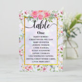 Carte de Plan de Table de Mariage (Debout devant)