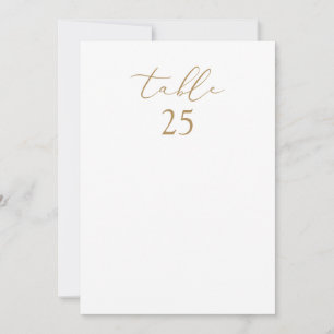 Carte de plan de table de mariage individuel Class