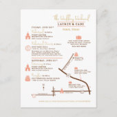 Carte de plan d'événement personnalisée pour Nicol (Devant)