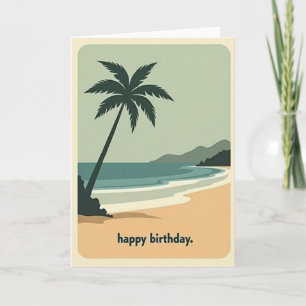 Carte de plante tropicale paisible