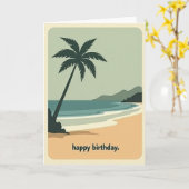 Carte de plante tropicale paisible (Fleur jaune)