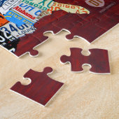 Carte de plaque minéralogique du puzzle des (Côté)