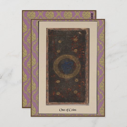 Carte de plate-forme de tarot de Visconti - circa (Devant / Derrière)