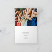 Carte de pliage de Merci de Fête des mariées de fl (Intérieur)