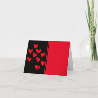 Carte de pliage du coeur d'amour
