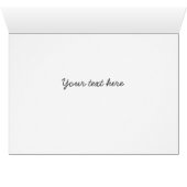 Carte de pliage Rustique Floral Boho (Intérieur Horizontal (Bas))