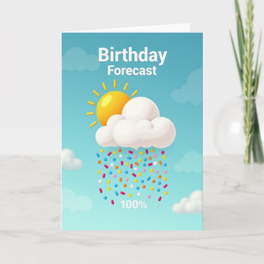 Carte de Pluie de Nuage Sucré (Devant)