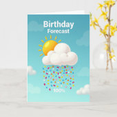Carte de Pluie de Nuage Sucré (Fleur jaune)