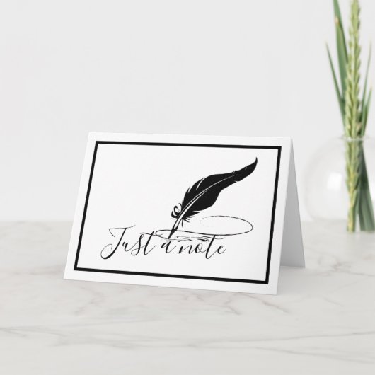 Carte de plume personnalisée (Devant)