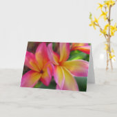 Carte de Plumeria (Fleur jaune)