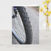 Carte de pneu de vélo (Fleur jaune)