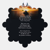 Carte de poche Christian Memorial Kayaking Sport (Verso)