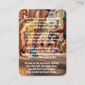 Carte de poche Memorial Athlete Marathon Running R (Dos)
