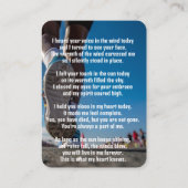 Carte de poche Memorial Athlete Marathon Running R (Dos)