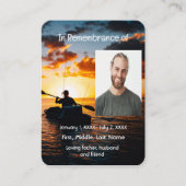 Carte de poche Memorial Kayaking Boat (Devant)