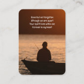 Carte de poche Memorial Pêcheur à la mouche (Dos)