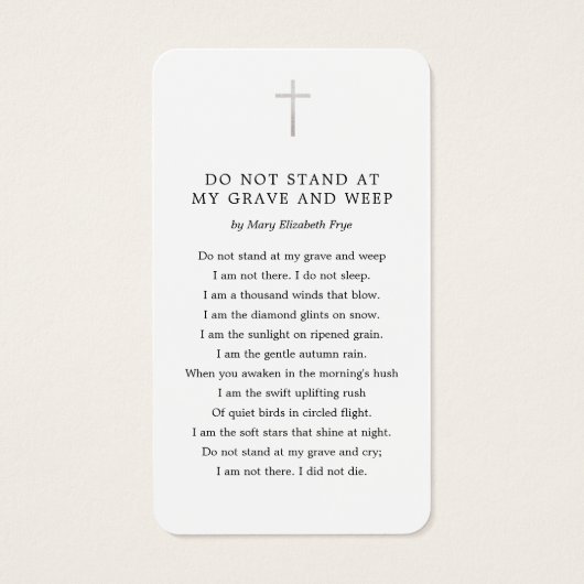 Carte de poème commémorative de la célébration de  (Dos)