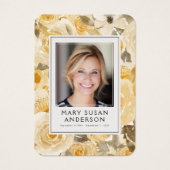 Carte de poème commémorative de la photo florale j (Devant)