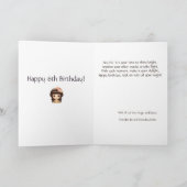 Carte de poème d'anniversaire de la grande petite- (Intérieur)