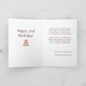 Carte de poème d'anniversaire de la grande petite- (Intérieur)