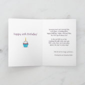 Carte de poème d'anniversaire du grand-fils custom (Intérieur)