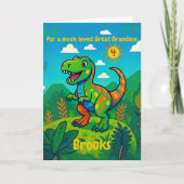 Carte de poème d'anniversaire du grand-fils custom (Devant)