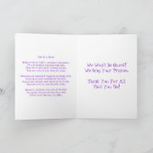 Carte de poème de jour des infirmières (Intérieur)