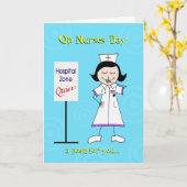 Carte de poème de jour des infirmières (Fleur jaune)