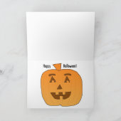 Carte de poème de métaphore de Halloween - (Intérieur)