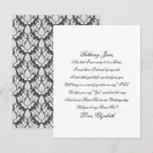 Carte de poème de script pour demoiselle d'honneur (Devant / Derrière)