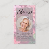 Carte de poème funéraire | Floral Dahlias (Devant)