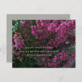 carte de poésie (Devant / Derrière)