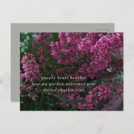 carte de poésie (Devant / Derrière)