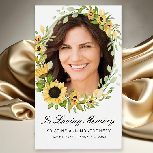 Carte de poésie à script noir de tournesol Sympath