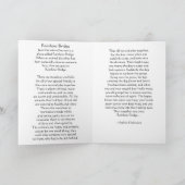 Carte de poésie de Dog Sympathy Rainbow Bridge (Intérieur)