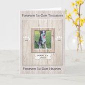 Carte de poésie Dog Memorial Rainbow Bridge (Fleur jaune)