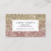 Carte de poinçon fidélité Faux Rose Parties scinti (Devant)